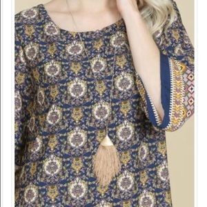 Oversized tassel pendant necklace